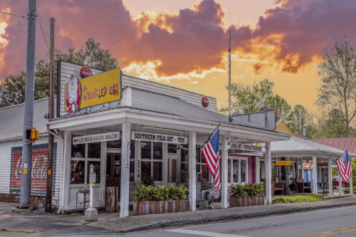 Main street in Flat Rock, NC