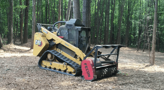 Forestry mulcher clearing land in Henderson County, NC