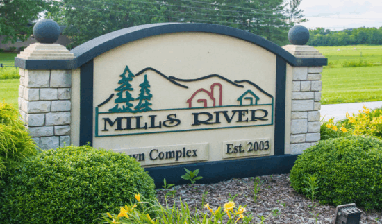 Mills River, NC town sign